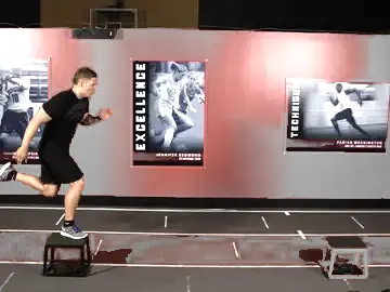 Correct form for the Single-Leg Stride Jump