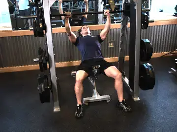 Correct form for the Smith Incline Shoulder Raise