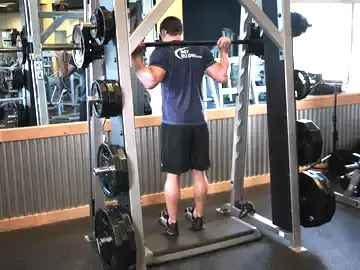 Correct form for the Smith Machine Reverse Calf Raises