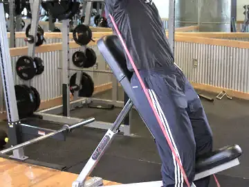 Correct form for the Speed Band Overhead Triceps
