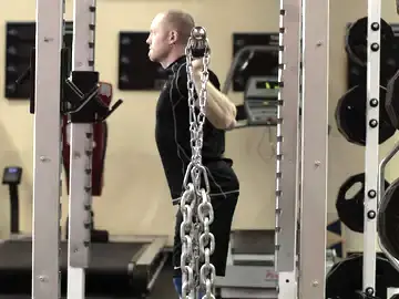 Correct form for the Squat with Chains
