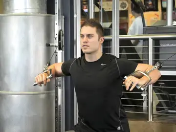 Correct form for the Standing Cable Chest Press