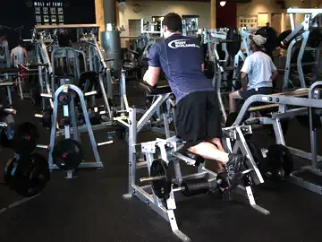 Correct form for the Standing Leg Curl