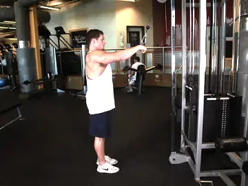 Correct form for the Straight-Arm Pulldown
