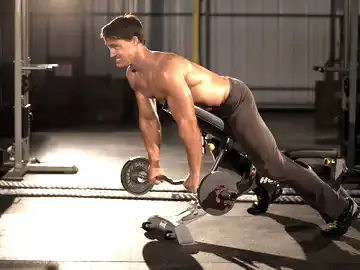 Correct form for the Straight Raises on Incline Bench