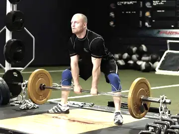 Correct form for the Sumo Deadlift with Chains