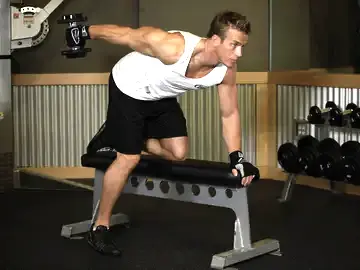 Correct form for the Tricep Dumbbell Kickback