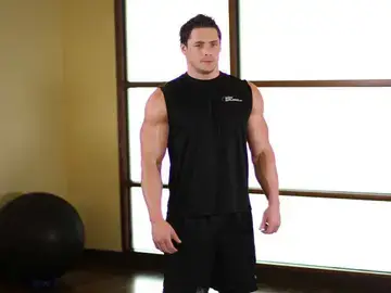 Correct form for the Triceps Stretch