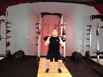 Correct form for the Two-Arm Kettlebell Jerk
