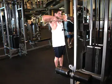 Correct form for the Upright Cable Row